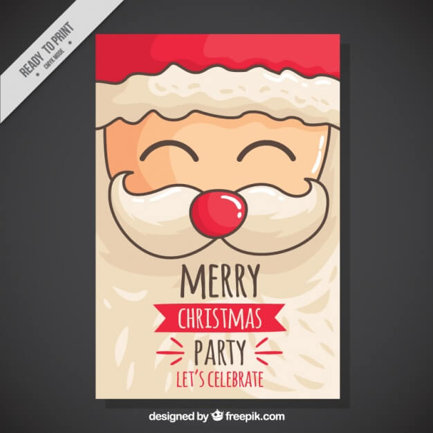 christmas-party-invitation-with-hand-drawn-cheerful-santa_23-2147578043