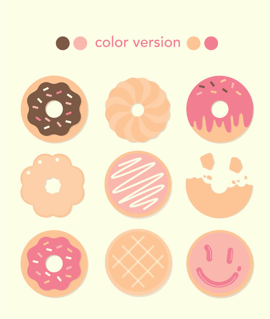 donut-icon-set