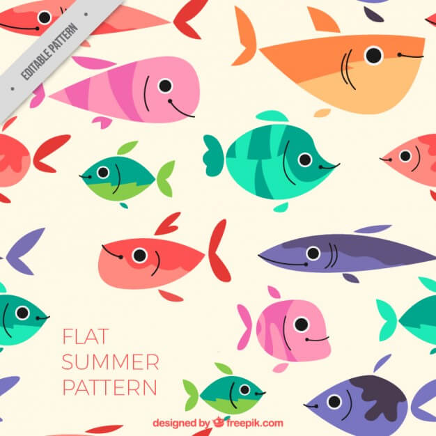 flat-colored-fishes