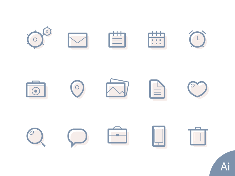 free-lined-icons