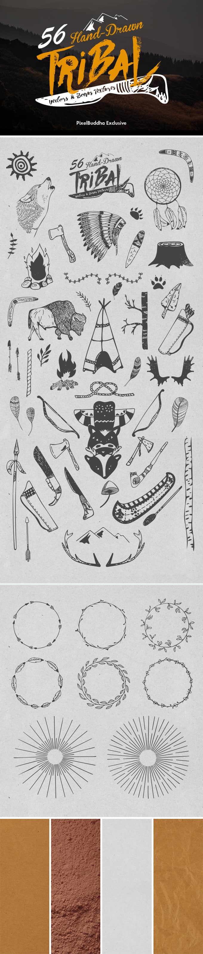 hand-drawn-tribal-vectors