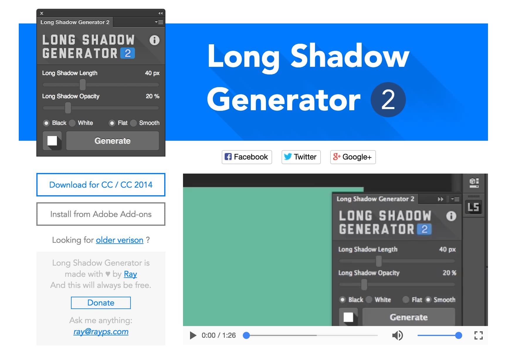 long-shadow-generator