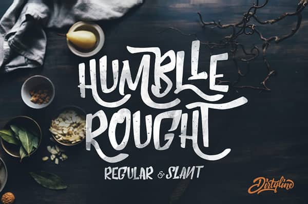 police-ecriture-font-humble-rought