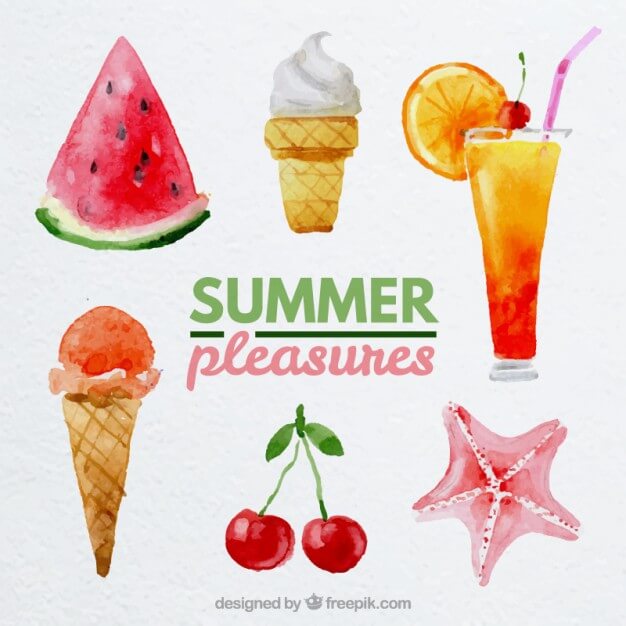 watercolor-summer-pleasures