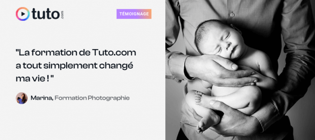 Elle est devenue Photographe professionnelle grâce aux formations de Tuto.com