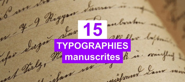 15 typographies manuscrites gratuites