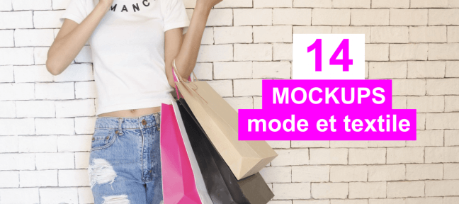 14 mockups gratuits dans l'univers de la mode et du textile