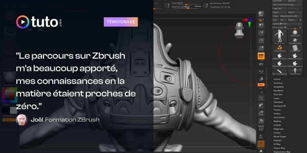 L'incroyable progression de Joël grâce à notre parcours ZBrush