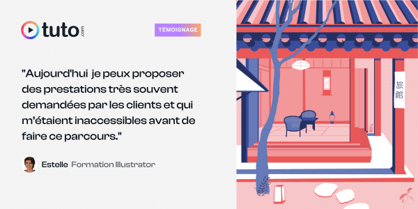 Les conseils d'Estelle, formée sur notre parcours Illustrator