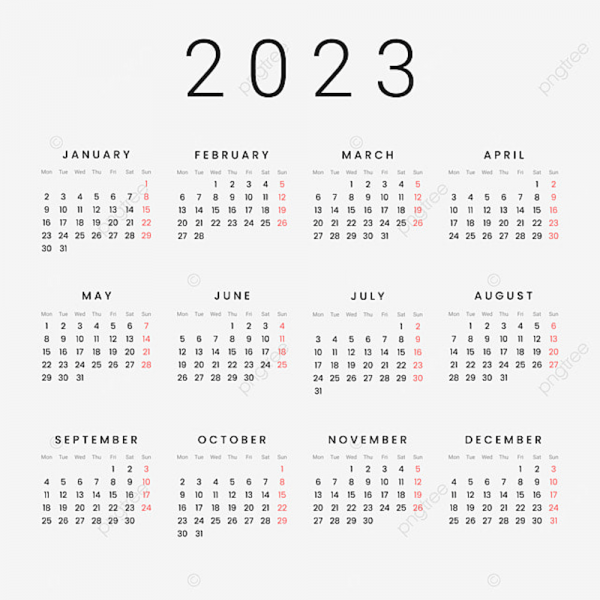 png calendrier 2023