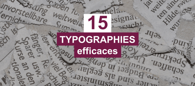 15 typographies efficaces et gratuites