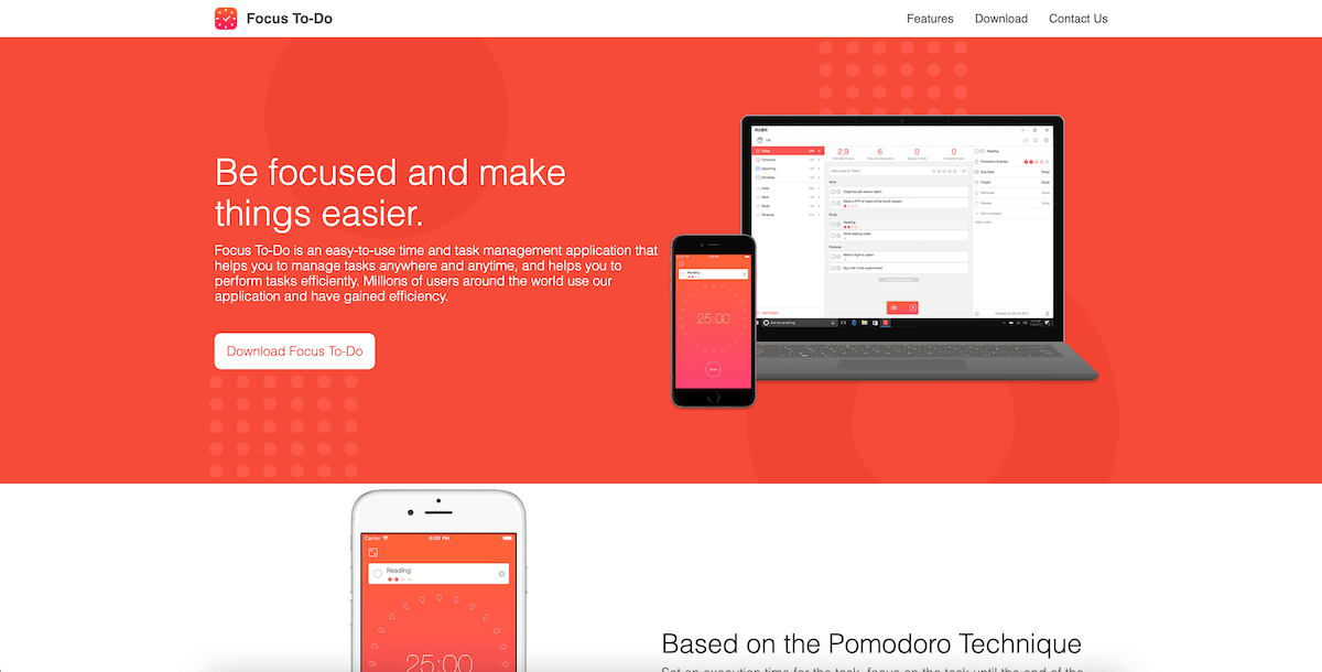Focus To Do : application gratuite de gestion du temps