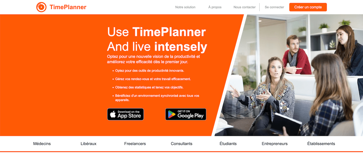 Timeplanner application gratuite de gestion du temps