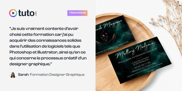 Le retour d'expérience de Sarah, formée sur le parcours Designer Graphique