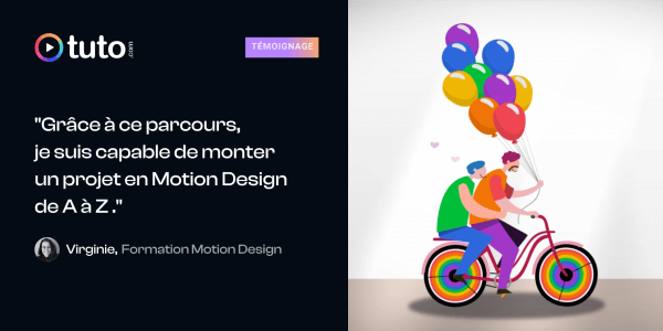 La jolie progression de Virginie en Motion Design
