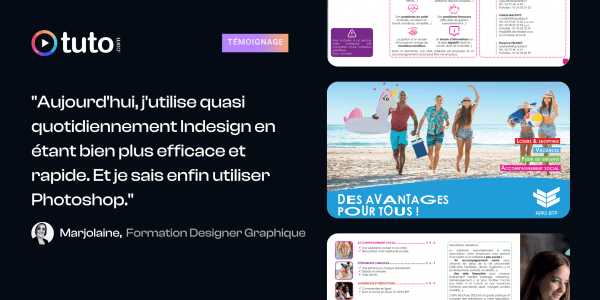 Le pari réussi de Marjolaine, apprenante de notre formation Designer Graphique