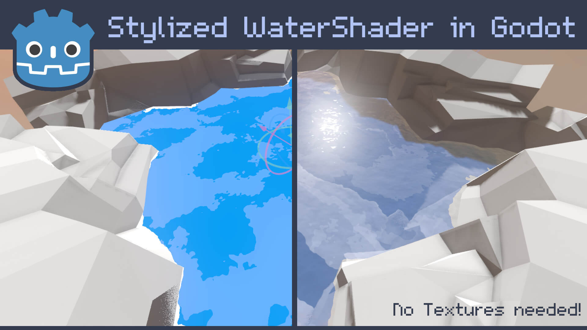 eau stylisée shader godot