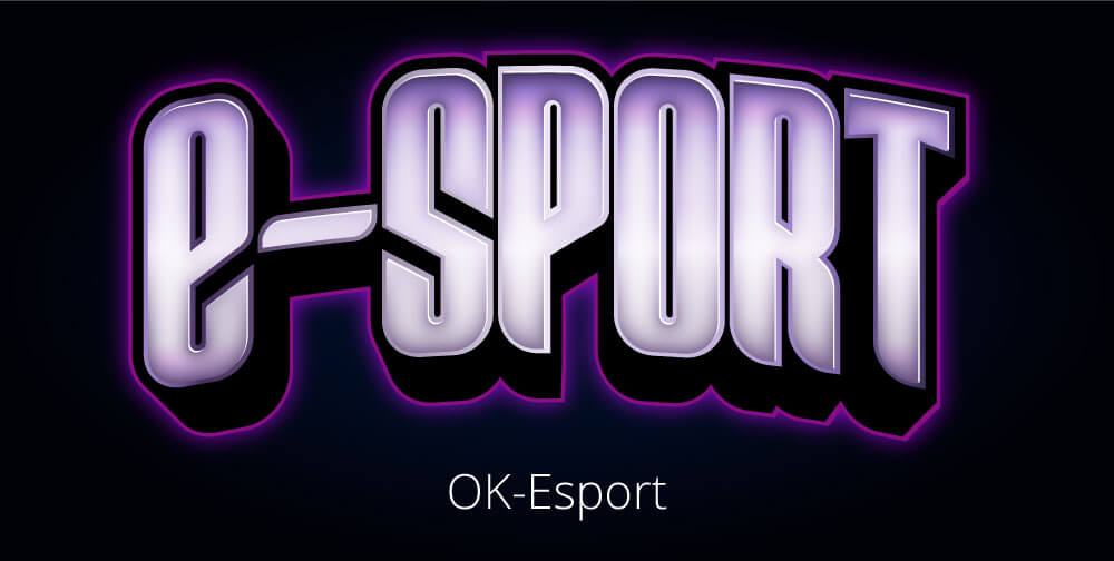 ok esport font video game
