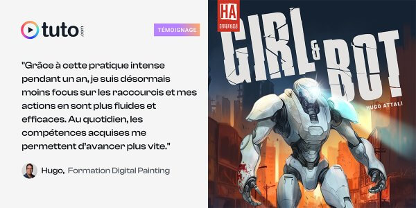 Passion et persévérance : le voyage d'Hugo vers le Digital Painting