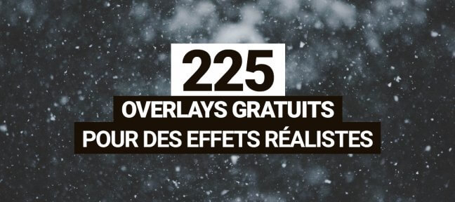 225 overlays gratuits pour des effets météo réalistes sur vos photos