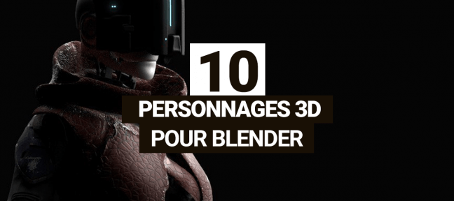 10 personnages gratuits 3D pour Blender