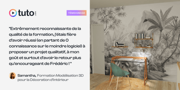 De l'immobilier à la modélisation 3D : le joli portrait de Samantha
