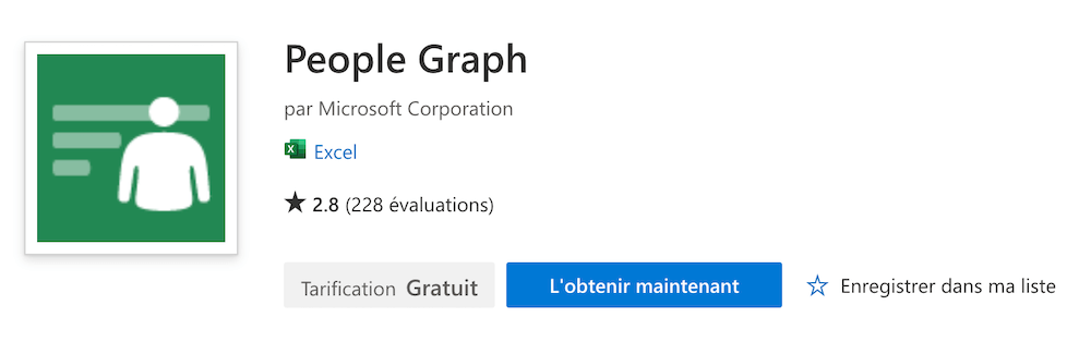 people graph Excel add-in