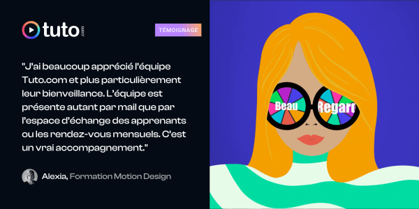 Notre rencontre avec Alexia, formée sur le parcours Motion Design