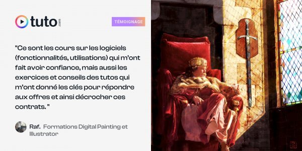 L'épatant et magnifique travail de Raf., formée sur Tuto.com