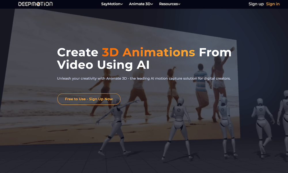 deepmotion freemium motion capture