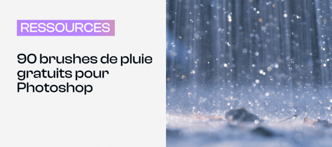 90 brushes de pluie gratuits pour Photoshop