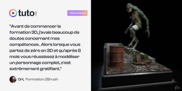 De la 2D à la 3D : l’expérience d’Ori avec sa formation ZBrush