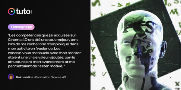 Freelance et formation Cinema 4D : comment Rokneddine a renforcé ses compétences