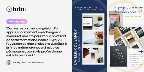 Se former en ligne à Illustrator : Sandy partage son expérience