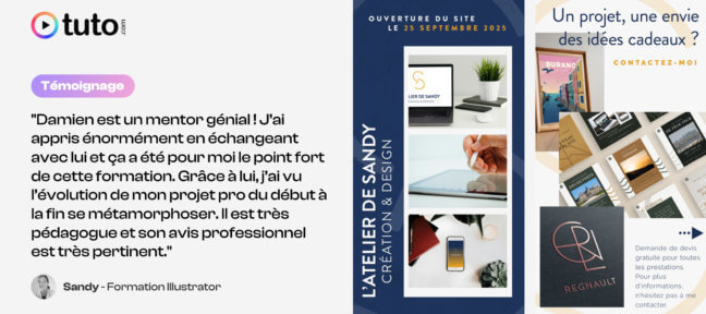 Se former en ligne à Illustrator : Sandy partage son expérience