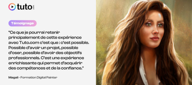 Digital Painter : ce que Magali a retenu de sa formation avec Tuto.com