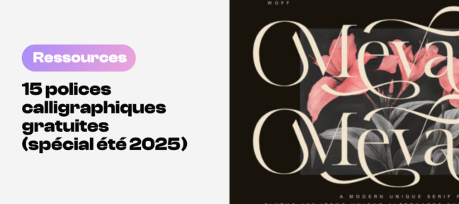 15 polices calligraphiques gratuites fraichement créées pour l'été 2025