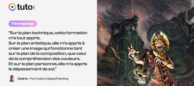 Du bâtiment au digital painting : l’histoire d’une reconversion assumée par Cédric