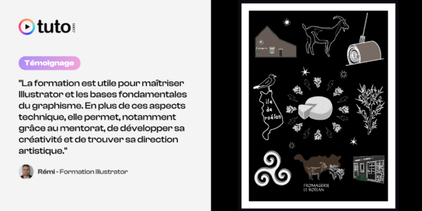 Passer de l’idée à la réalisation : le témoignage de Rémi sur la formation Illustrator