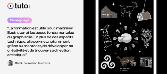 Passer de l’idée à la réalisation : le témoignage de Rémi sur la formation Illustrator