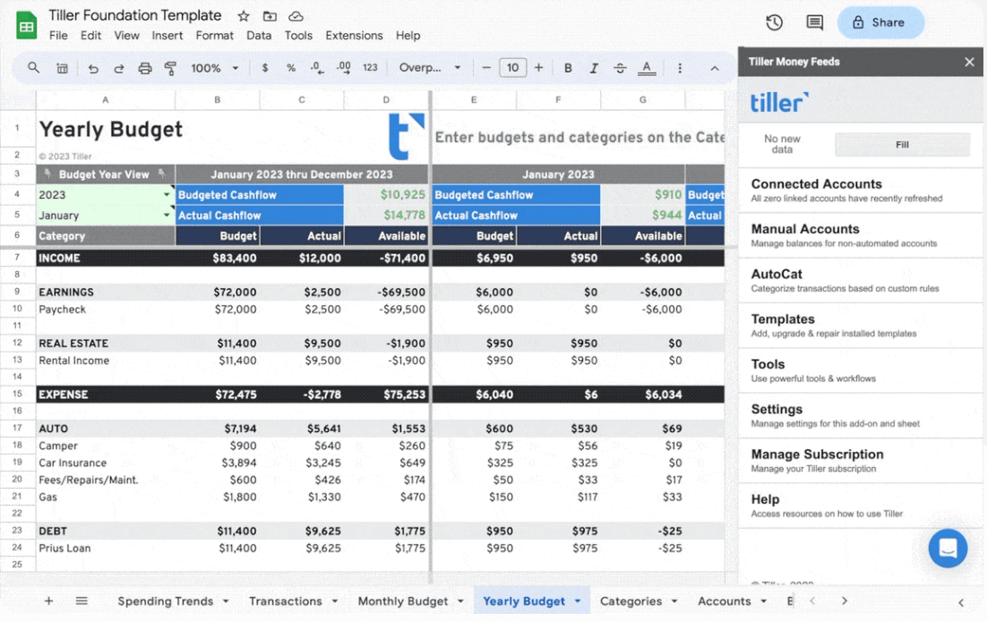 Modèle de cashflow immobilier