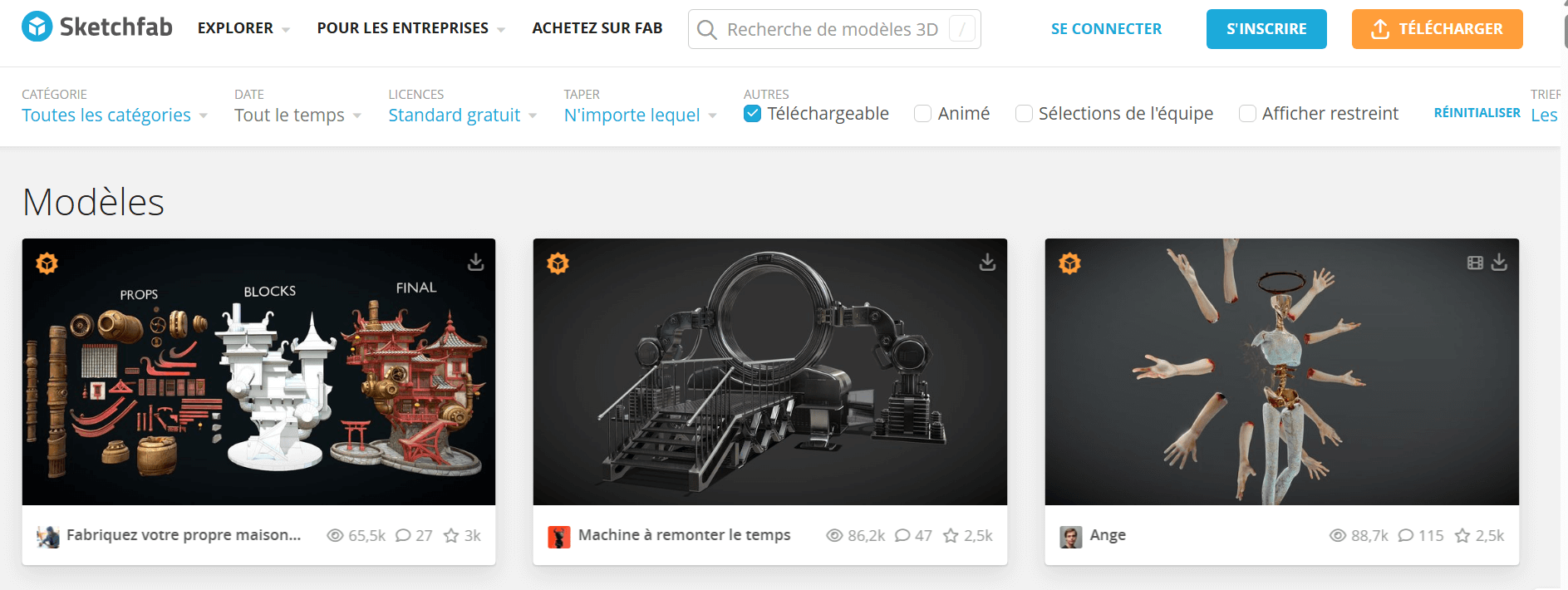 Sketchfab Free Models