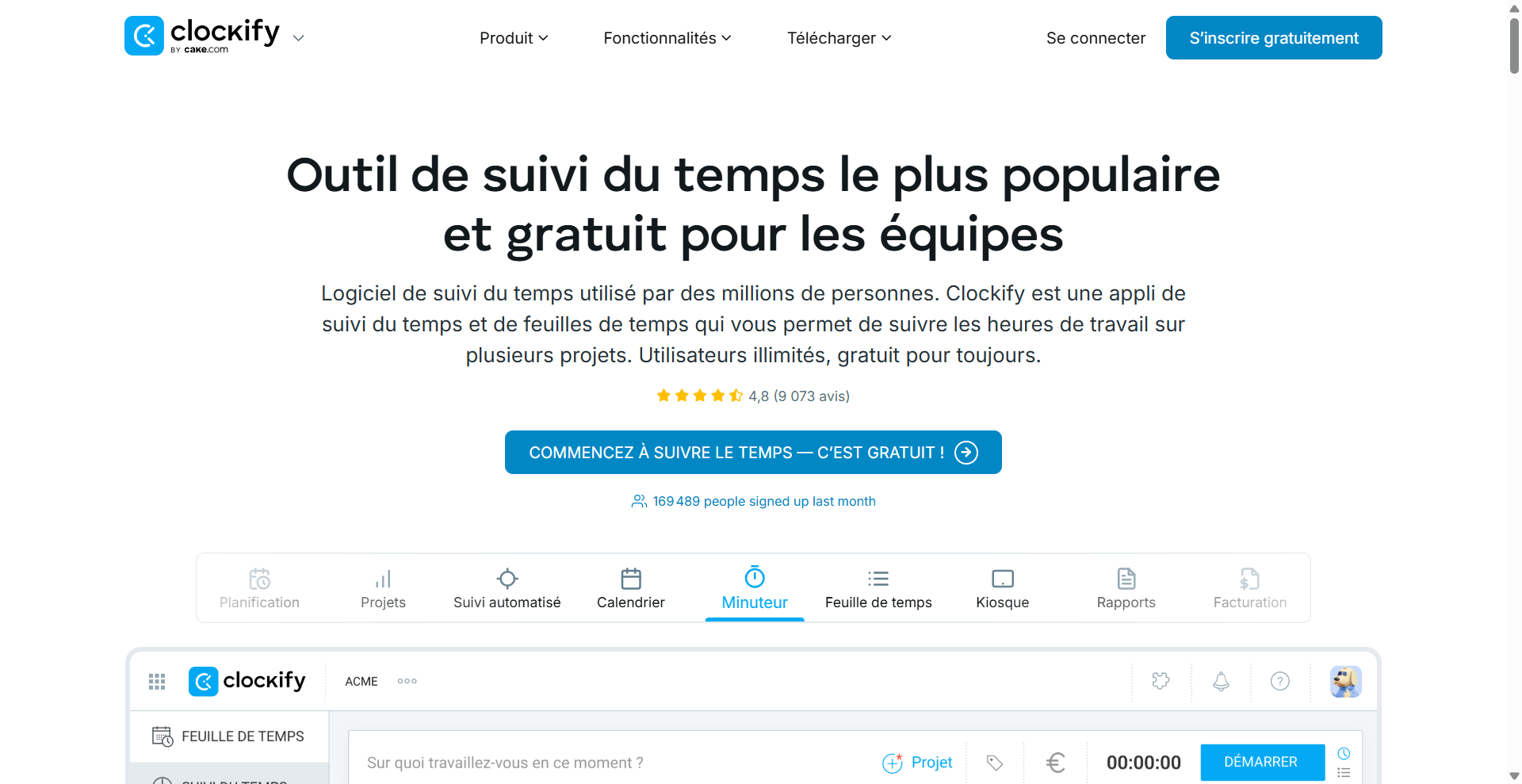 Clockif : Logiciel de suivi du temps gratuit