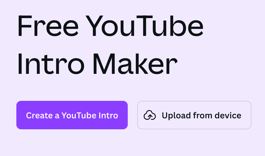 Canva Video Intro Maker