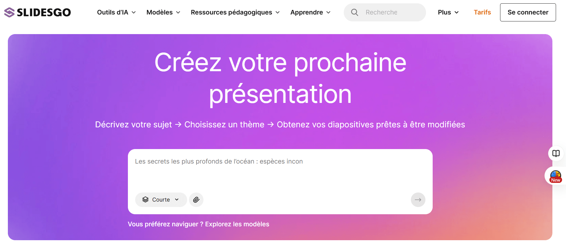 Slidesgo : pour un diaporama prêt à l’emploi