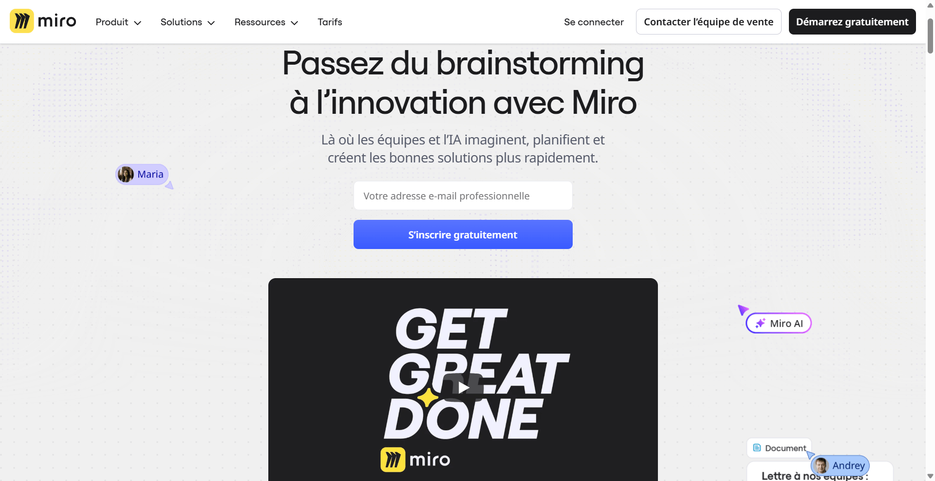 Miro, outil de gestion de projet