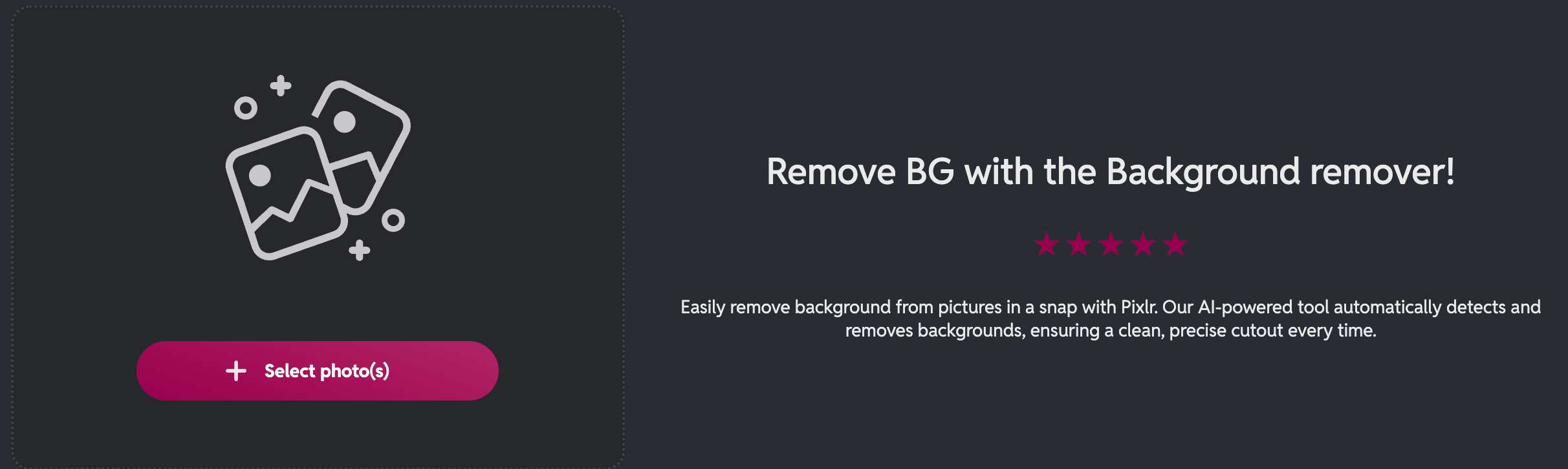 Pixlr BG Outil gratuit Pixlr BG