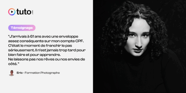 À l'aube de la retraite, Eric se forme à la photographie