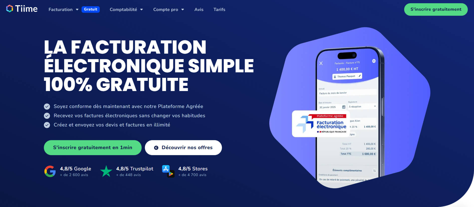 Tiime application gratuite