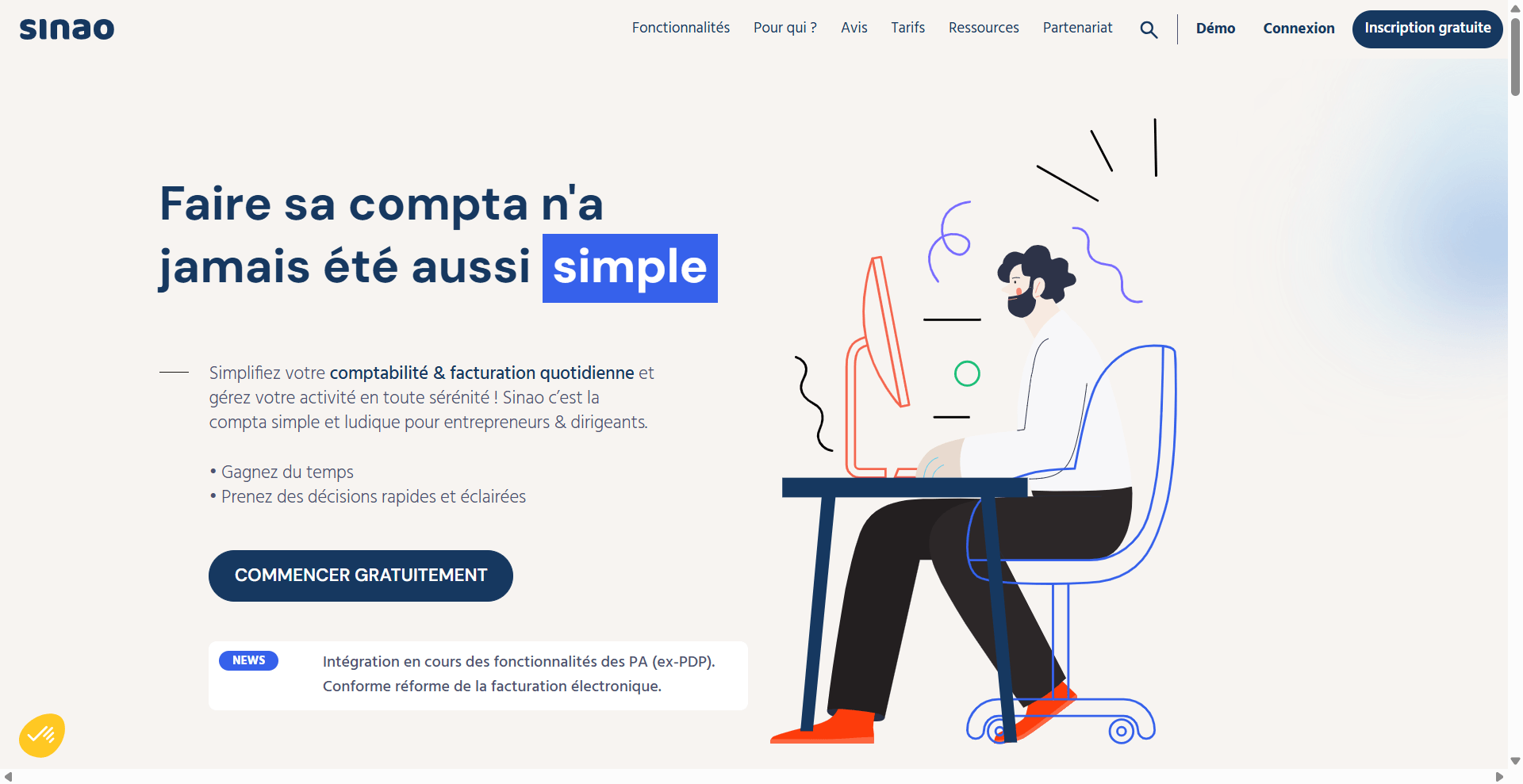Sinao, application gratuite